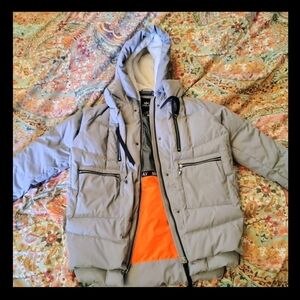 OROLAY Women's Bright Orange Puffer Jacket